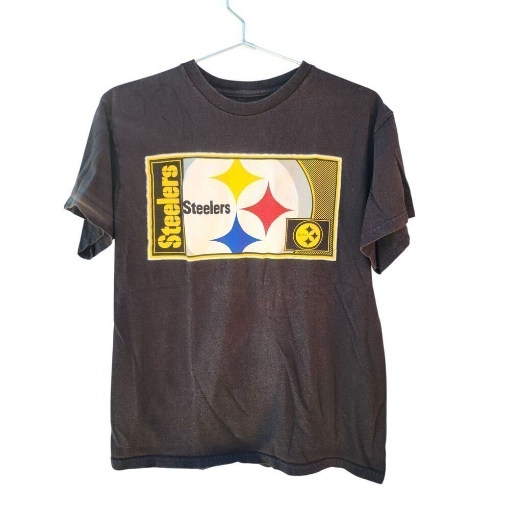 Majestic Pittsburgh Steelers Ticket Stub T-shirt Black Mens Size M